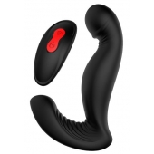 Черный вибромассажер простаты SWIRLING P-PLEASER - Dream Toys - в Раменском купить с доставкой