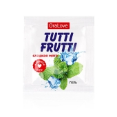 Пробник гель-смазки Tutti-frutti со вкусом мяты - 4 гр. - Биоритм - купить с доставкой в Раменском