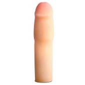 Телесная насадка-удлинитель на пенис PERFORMANCE 1.5INCH COCK XTENDER - 16 см. - Blush Novelties - в Раменском купить с доставкой