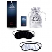 Набор из двух масок на глаза Soft Blindfold Twin Pack - Fifty Shades of Grey - купить с доставкой в Раменском