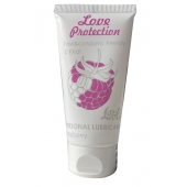 Лубрикант на водной основе с ароматом малины Love Protection Raspberry - 50 мл. - Lola Games - купить с доставкой в Раменском