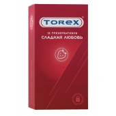 Презервативы Torex  Сладкая любовь  с ароматом клубники - 12 шт. - Torex - купить с доставкой в Раменском