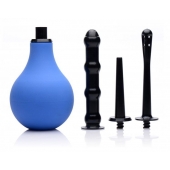 Анальный душ с 3 насадками Premium One-way Valve Anal Douche Set - XR Brands - купить с доставкой в Раменском