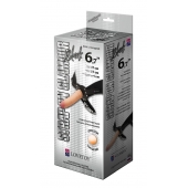 Пояс-трусики с насадкой Glamour - 17 см. - LOVETOY (А-Полимер) - купить с доставкой в Раменском