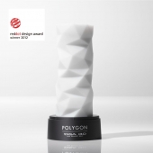 Белый 3D мастурбатор POLYGON - Tenga - в Раменском купить с доставкой