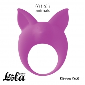 Фиолетовое эрекционное кольцо Kitten Kyle - Lola Games - в Раменском купить с доставкой