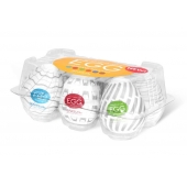 Набор из 6 мастурбаторов Tenga EGG Easy Beat с различным рельефом - Tenga - в Раменском купить с доставкой