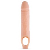 Телесный реалистичный фаллоудлинитель 10 Inch Silicone Cock Sheath Penis Extender - 25,4 см. - Blush Novelties - в Раменском купить с доставкой