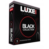 Черные презервативы LUXE Royal Black Collection - 3 шт. - Luxe - купить с доставкой в Раменском