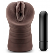 Коричневый мастурбатор-вагина Hot Chocolate Brianna - Blush Novelties - в Раменском купить с доставкой