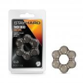 Дымчатое эрекционное кольцо Stay Hard Thick Bead Cock Ring - Blush Novelties - в Раменском купить с доставкой
