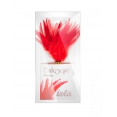 Красный перьевой тиклер Plume - 23 см. - Lola Lingerie - купить с доставкой в Раменском