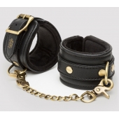 Черные наручники Bound to You Faux Leather Wrist Cuffs - Fifty Shades of Grey - купить с доставкой в Раменском