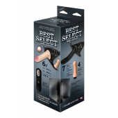 Черный женский пояс BEST SELECT с 3 насадками и вибрацией - LOVETOY (А-Полимер) - купить с доставкой в Раменском