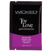 Лубрикант на водной основе для использования с игрушками WICKED Toy Love - 3 мл. - Wicked - купить с доставкой в Раменском