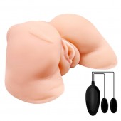 Телесная вибровагина Julie с 2 рабочими отверстиями - Baile - в Раменском купить с доставкой