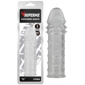 Прозрачная реалистичная насадка на пенис Extra Texture Sleeve - 16,2 см. - Chisa - в Раменском купить с доставкой