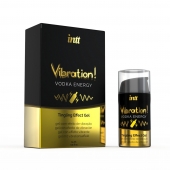 Жидкий интимный гель с эффектом вибрации Vibration! Vodka Energy - 15 мл. - INTT - купить с доставкой в Раменском