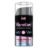 Жидкий интимный гель с эффектом вибрации Vibration! Bubble Gum - 15 мл. - INTT - купить с доставкой в Раменском