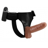 Страпон на трусиках с вибрацией Ultra Passionate Harness - 16 см. - Baile - купить с доставкой в Раменском