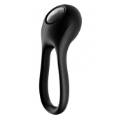 Черное эрекционное виброкольцо Majestic Duo - Satisfyer - в Раменском купить с доставкой