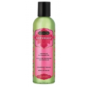 Массажное масло Naturals Strawberry Dreams с ароматом клубники - 59 мл. - Kama Sutra - купить с доставкой в Раменском