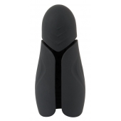 Черный силиконовый вибромастурбатор с нагревом Masturbator with 2 Functions - Orion - в Раменском купить с доставкой