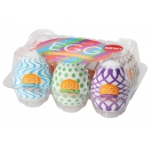 Набор из 6 мастурбаторов Tenga EGG IV с различным рельефом - Tenga - в Раменском купить с доставкой