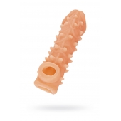 Телесная закрытая насадка с пупырышками Cock Sleeve Size M - 15,6 см. - KOKOS - в Раменском купить с доставкой