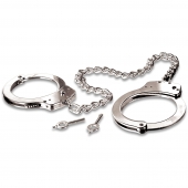 Металлические наручники Metal Leg Cuffs - Pipedream - купить с доставкой в Раменском