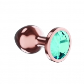 Пробка цвета розового золота с малиновым кристаллом Diamond Topaz Shine L - 8,3 см. - Lola Games - купить с доставкой в Раменском