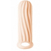 Телесный фаллоудлинитель Homme Wide - 13 см. - Lola Games - в Раменском купить с доставкой