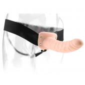 Полый страпон 8  Hollow Strap-On телесного цвета - 19 см. - Pipedream - купить с доставкой в Раменском