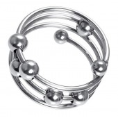 Большое металлическое кольцо под головку пениса - ToyFa - купить с доставкой в Раменском