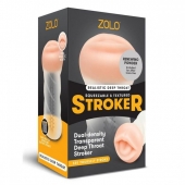 Мастурбатор-ротик ZOLO DEEP THROAT - Zolo - в Раменском купить с доставкой