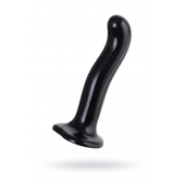 Черный стимулятор для пар P G-Spot Dildo Size L - 19 см. - Strap-on-me - в Раменском купить с доставкой