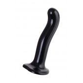 Черный стимулятор для пар P G-Spot Dildo Size L - 19 см. - Strap-on-me - в Раменском купить с доставкой
