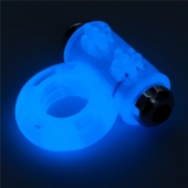 Голубое, светящееся в темноте эрекционное виброкольцо Lumino Play Vibrating Penis Ring - Lovetoy - в Раменском купить с доставкой