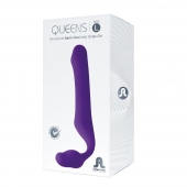 Фиолетовый безремневой страпон Queens L - Adrien Lastic - купить с доставкой в Раменском