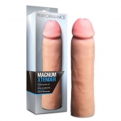 Телесная фаллическая насадка на пенис Magnum Xtender - 23 см. - Blush Novelties - в Раменском купить с доставкой