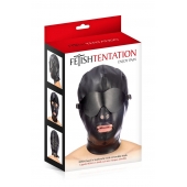 Маска-шлем с отверстием для рта и съемными шорами - Fetish Tentation - купить с доставкой в Раменском