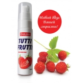 Гель-смазка Tutti-frutti с земляничным вкусом - 30 гр. - Биоритм - купить с доставкой в Раменском