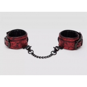 Красно-черные наручники Reversible Faux Leather Wrist Cuffs - Fifty Shades of Grey - купить с доставкой в Раменском