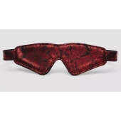 Двусторонняя красно-черная маска на глаза Reversible Faux Leather Blindfold - Fifty Shades of Grey - купить с доставкой в Раменском