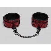 Красно-черные оковы Reversible Faux Leather Ankle Cuffs - Fifty Shades of Grey - купить с доставкой в Раменском