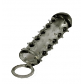 Дымчатая стимулирующая насадка с закрытой головкой SAMURAI PENIS SLEEVE BLACK - 14,5 см. - NMC - в Раменском купить с доставкой