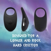 Черное эрекционное виброкольцо Thor Cockring - FeelzToys - в Раменском купить с доставкой