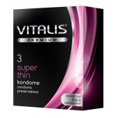 Ультратонкие презервативы VITALIS PREMIUM super thin - 3 шт. - Vitalis - купить с доставкой в Раменском