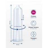 Презервативы MY.SIZE размер 64 - 3 шт. - My.Size - купить с доставкой в Раменском