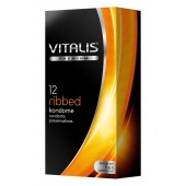 Ребристые презервативы VITALIS PREMIUM ribbed - 12 шт. - Vitalis - купить с доставкой в Раменском